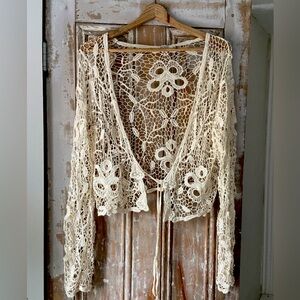 Cotton Lace bolero / cover / top
